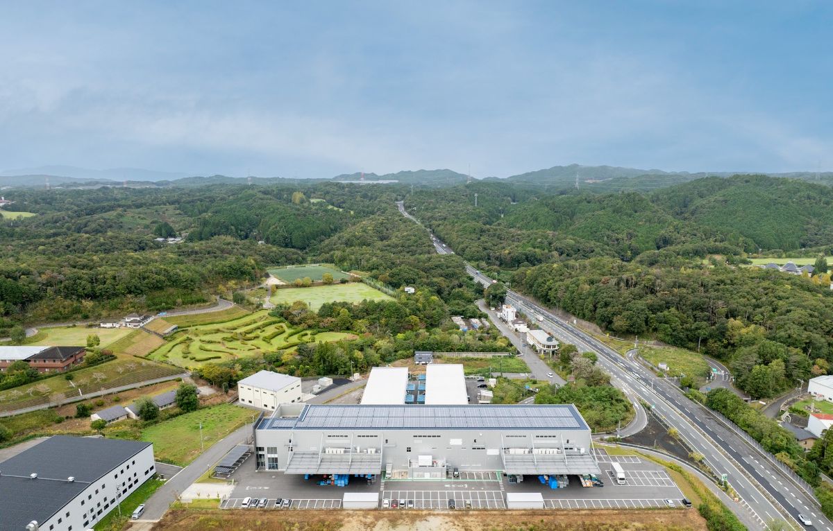 アテックス奈良工場の上空写真